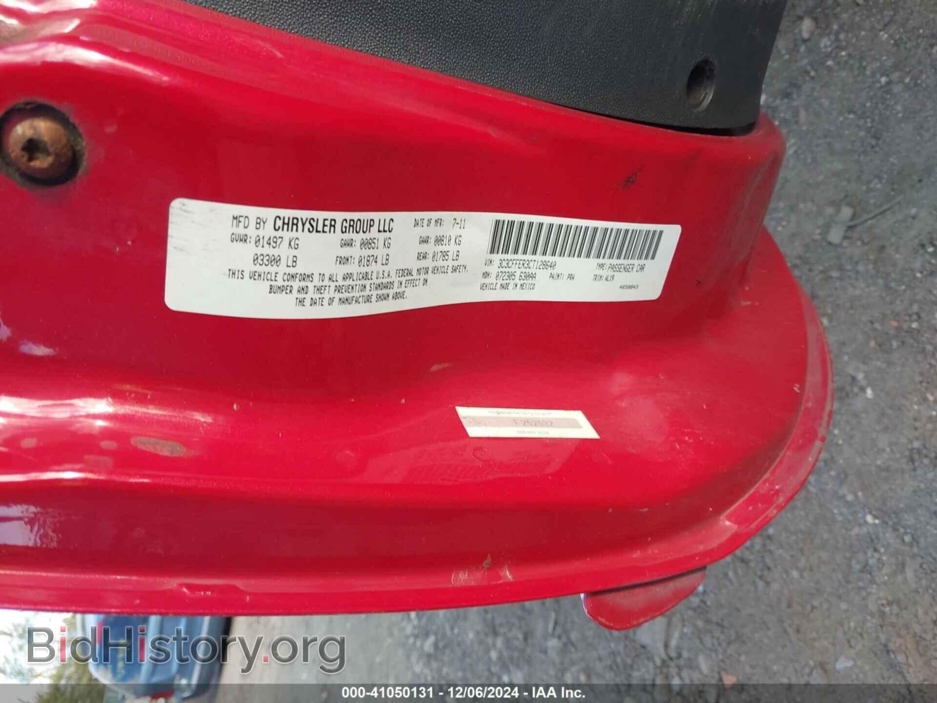 2012 FIAT 500C - VIN: 3C3CFFER3CT128640 - Фото 9