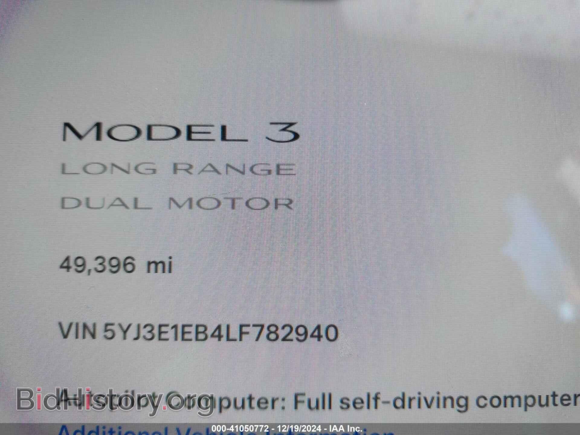 2020 TESLA MODEL 3 - VIN: 5YJ3E1EB4LF782940 - Фото 7