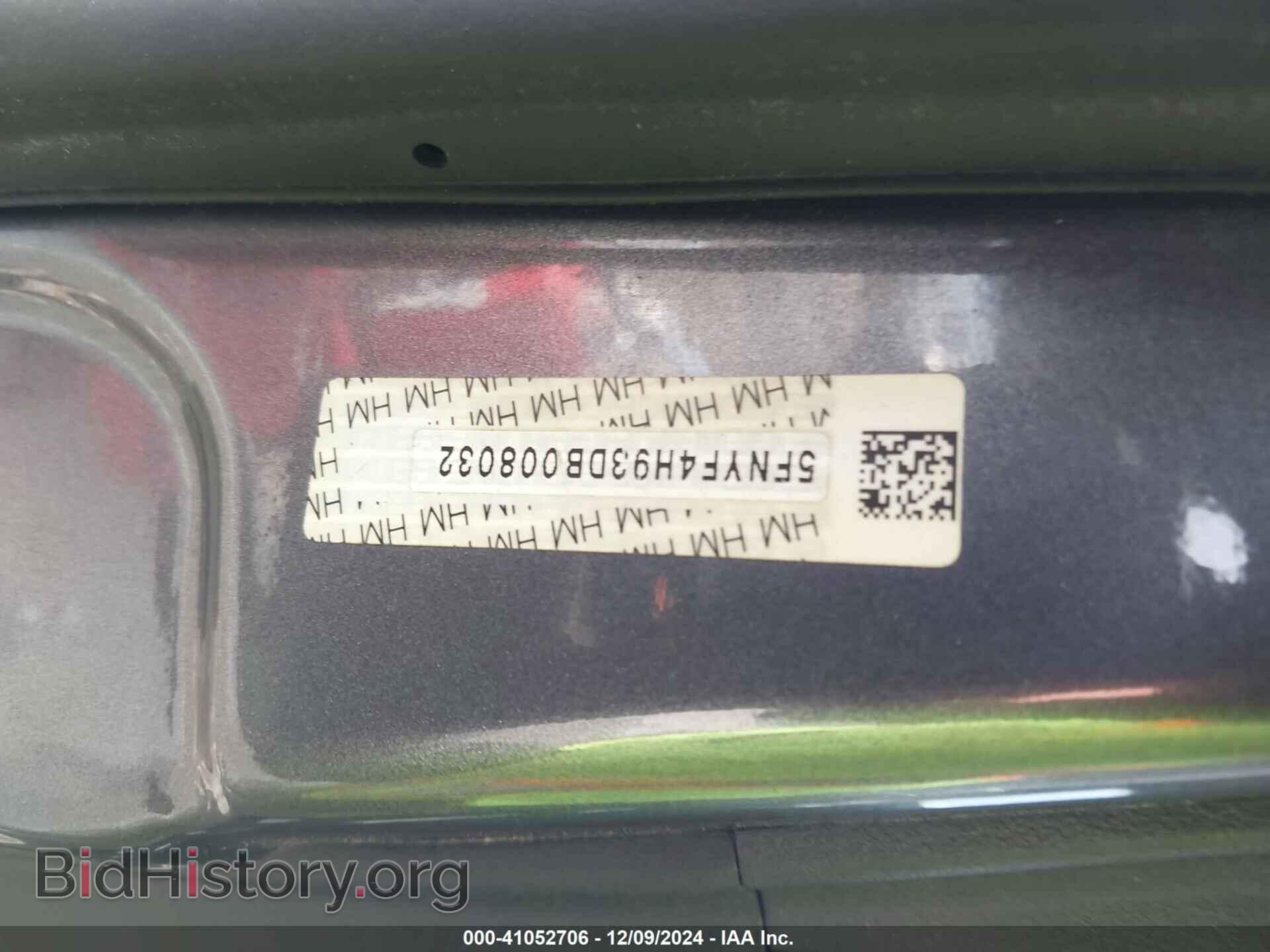 2013 HONDA PILOT - VIN: 5FNYF4H93DB008032 - Фото 9