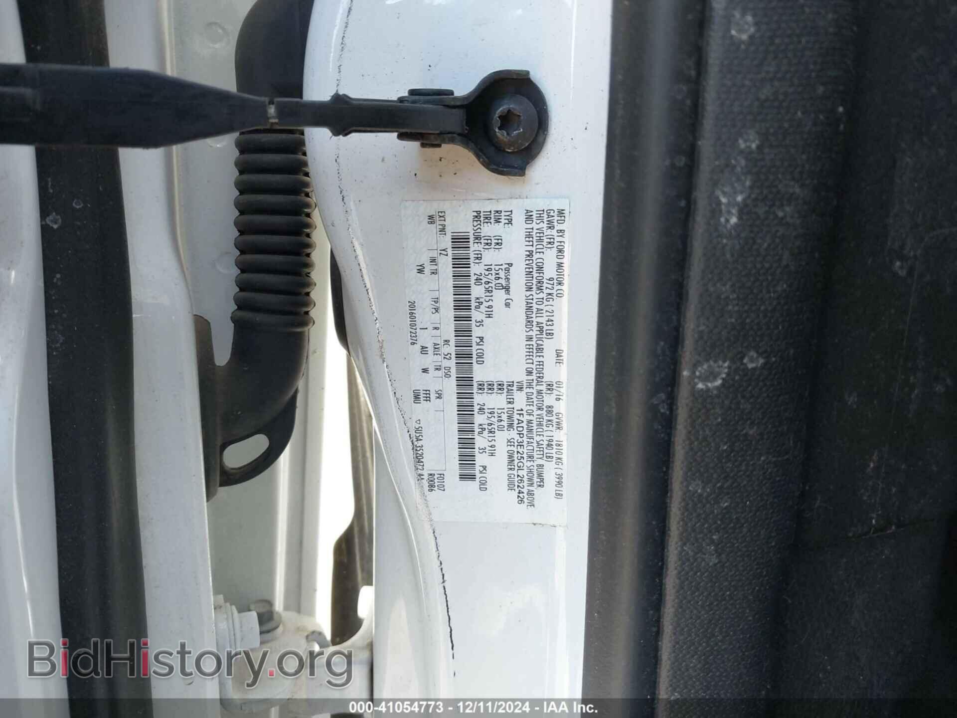 2016 FORD FOCUS - VIN: 1FADP3E25GL262426 - Фото 9