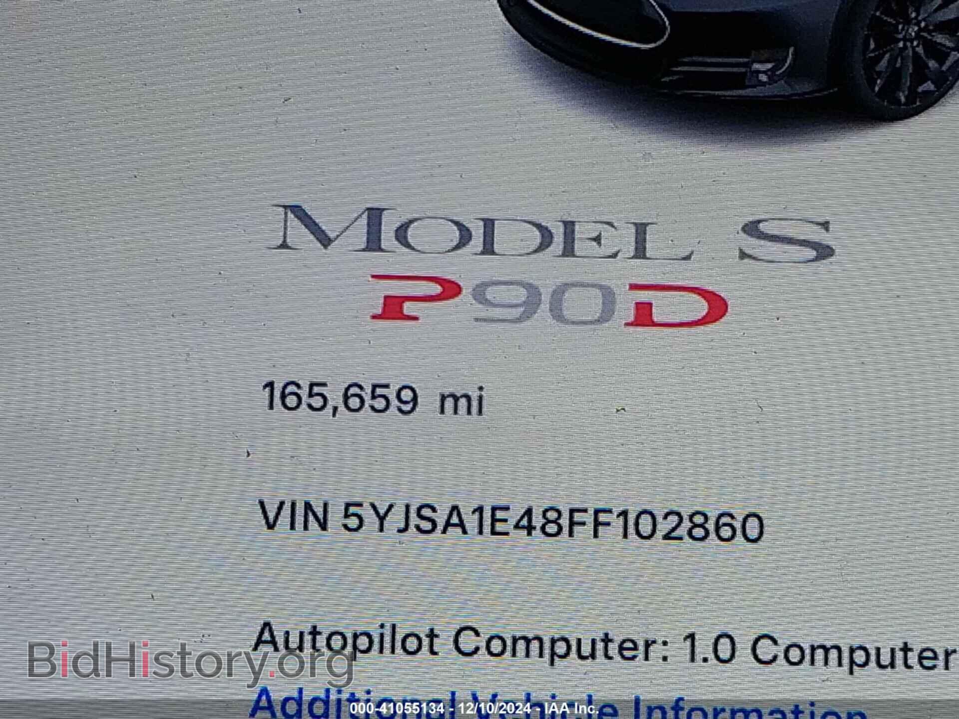 2015 TESLA MODEL S - VIN: 5YJSA1E48FF102860 - Фото 15