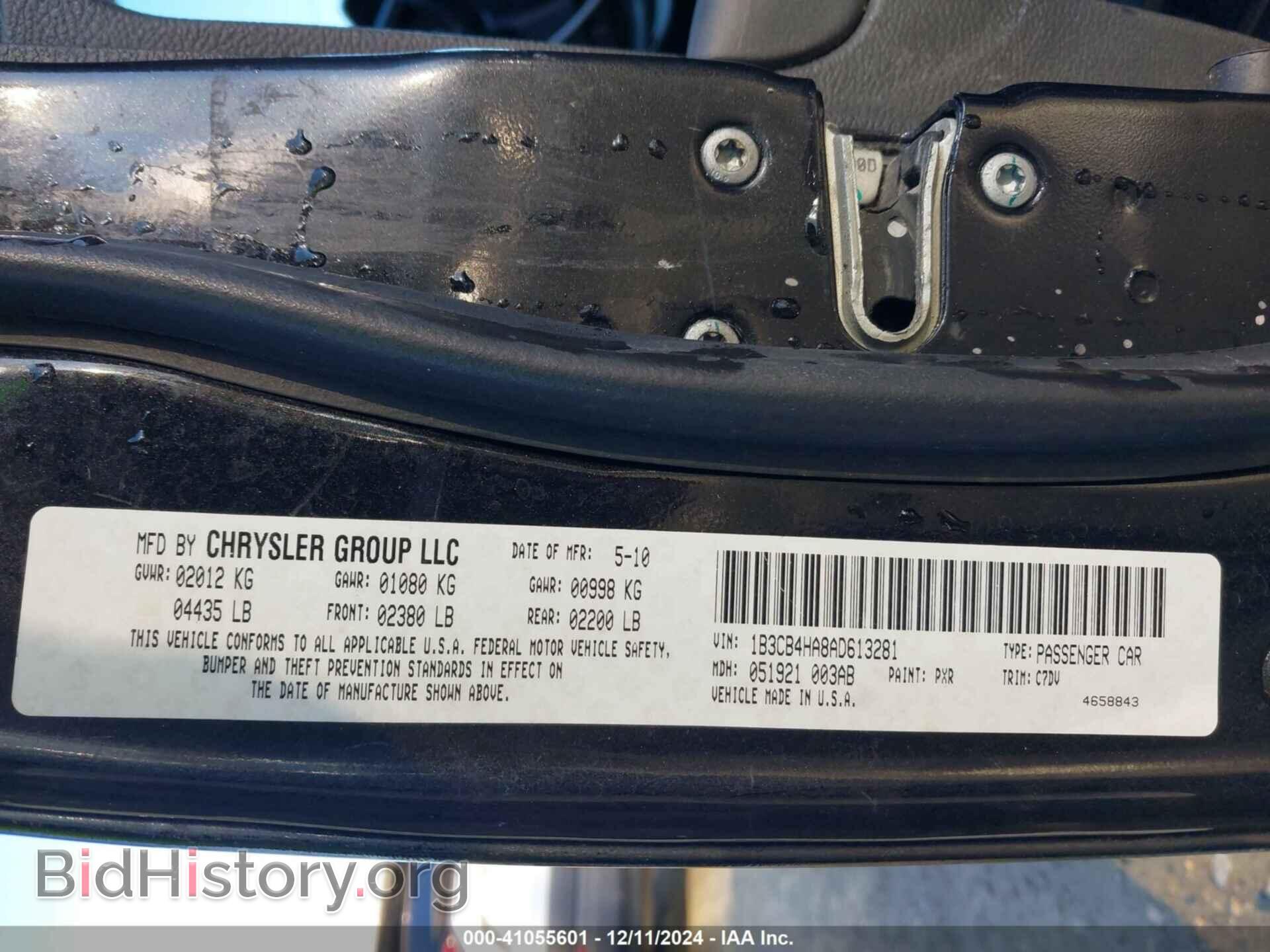 2010 DODGE CALIBER - VIN: 1B3CB4HA8AD613281 - Photo 9