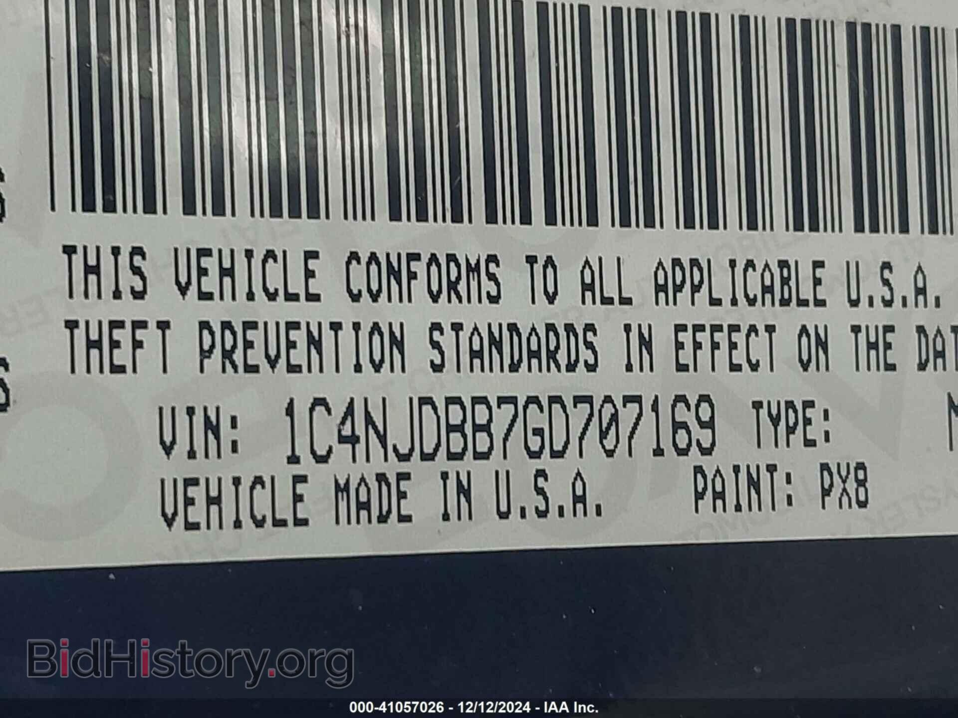 2016 JEEP COMPASS - VIN: 1C4NJDBB7GD707169 - Фото 9