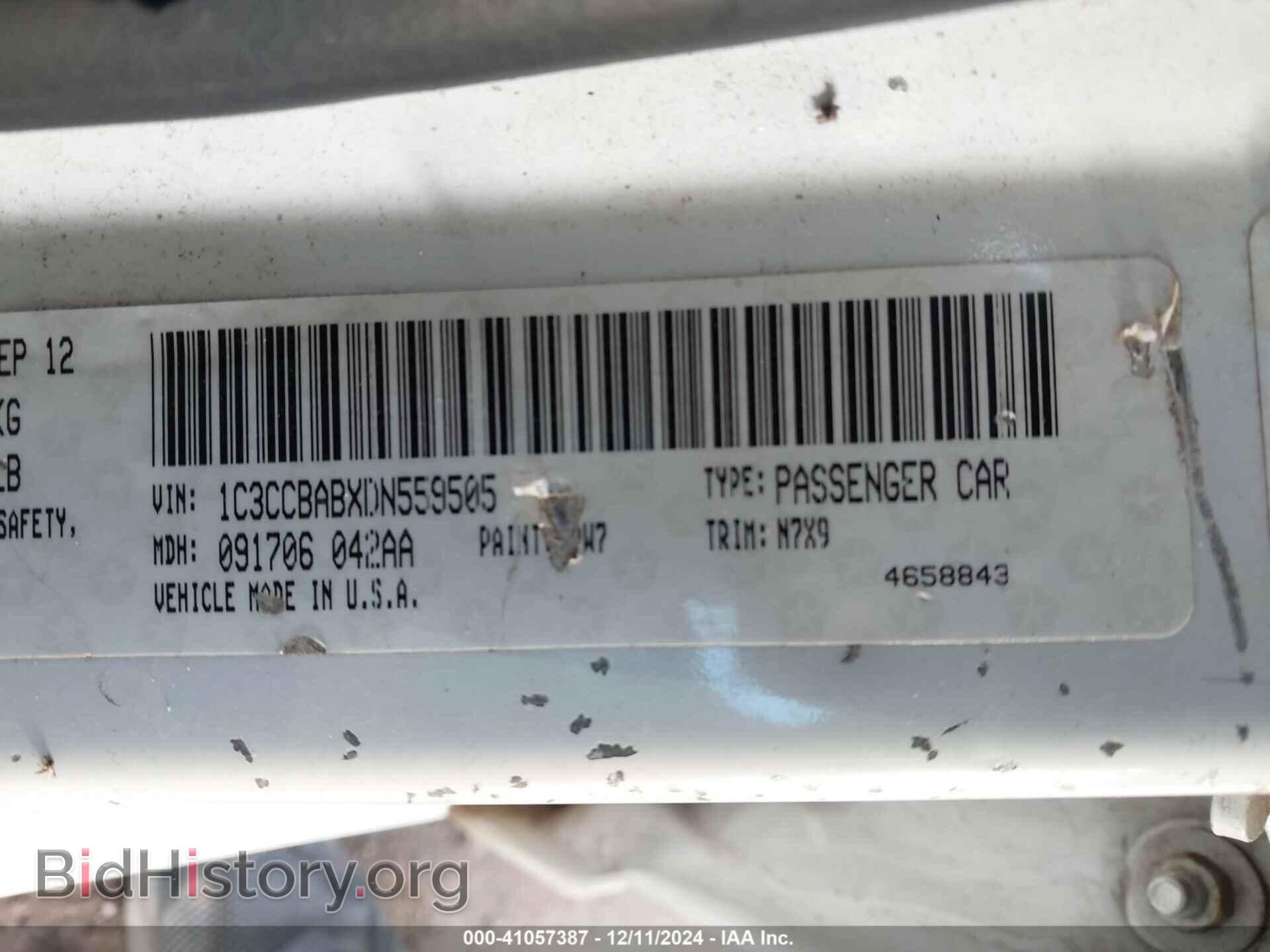 2013 CHRYSLER 200 - VIN: 1C3CCBABXDN559505 - Фото 9