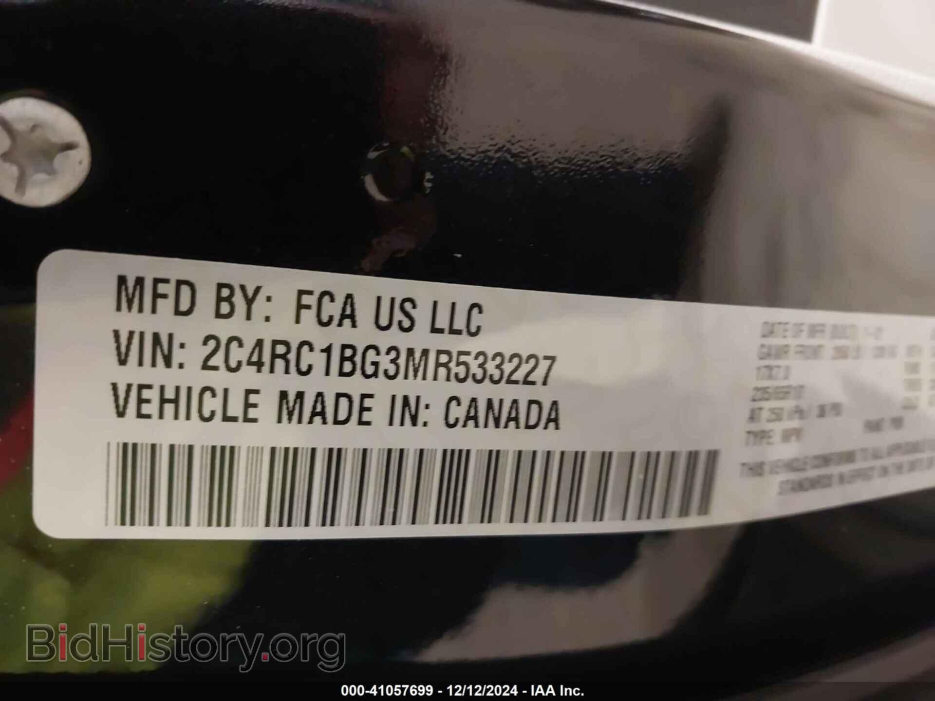 2021 CHRYSLER PACIFICA - VIN: 2C4RC1BG3MR533227 - Photo 9