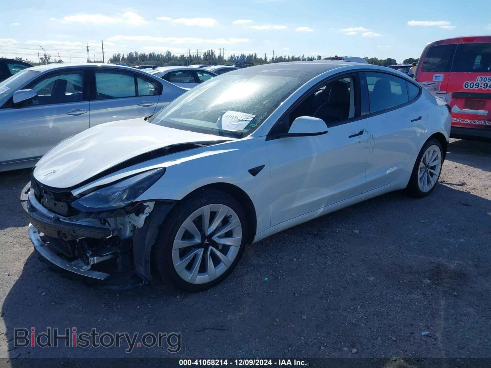 2022 TESLA MODEL 3 - VIN: 5YJ3E1EA6NF317103 - Фото 2
