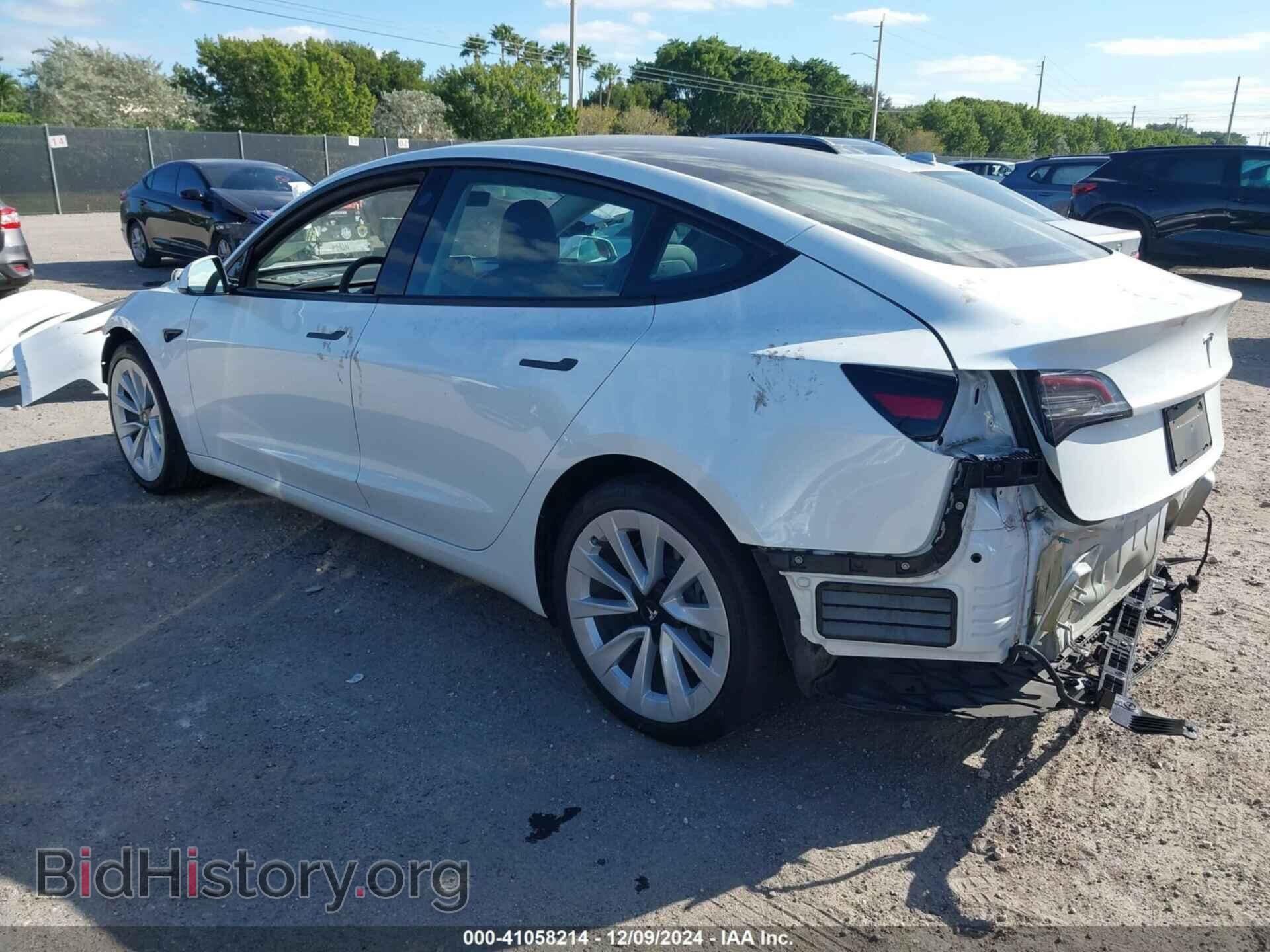 2022 TESLA MODEL 3 - VIN: 5YJ3E1EA6NF317103 - Фото 3