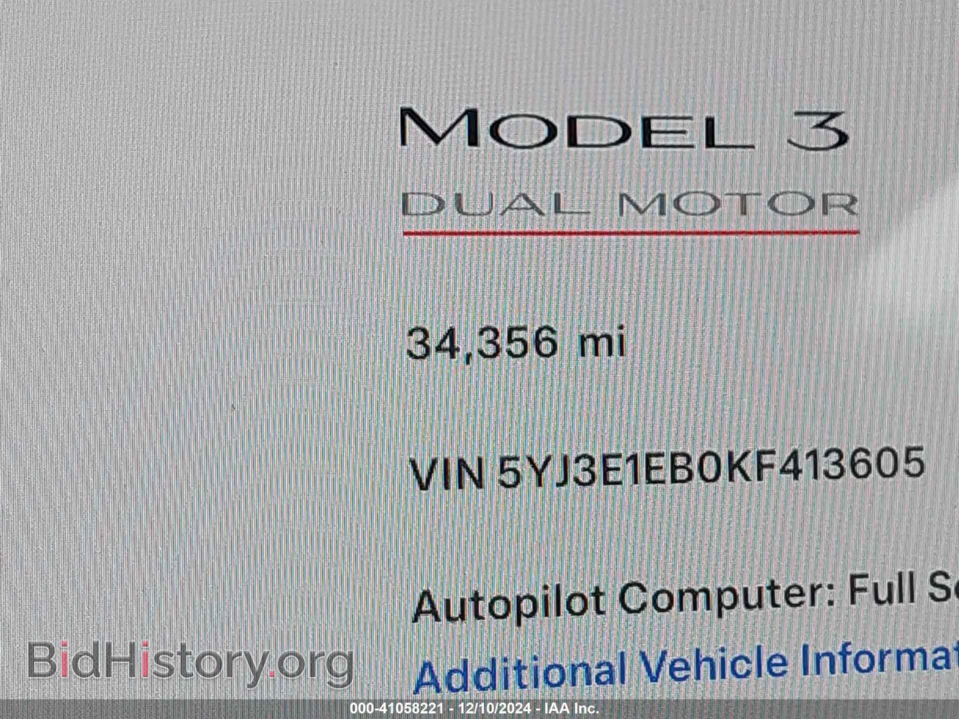 2019 TESLA MODEL 3 - VIN: 5YJ3E1EB0KF413605 - Фото 16