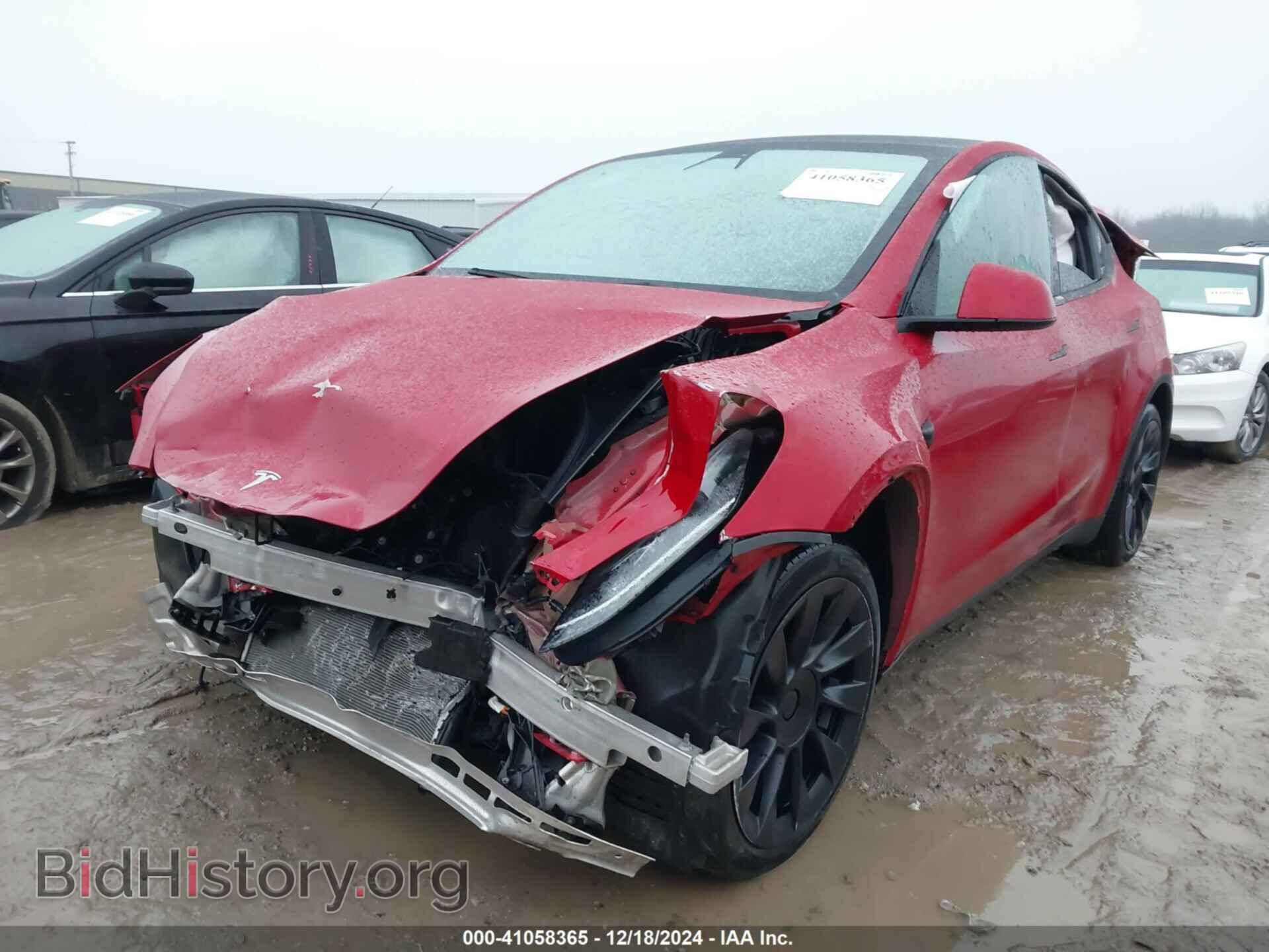 2021 TESLA MODEL Y - VIN: 5YJYGDEE6MF300014 - Фото 2