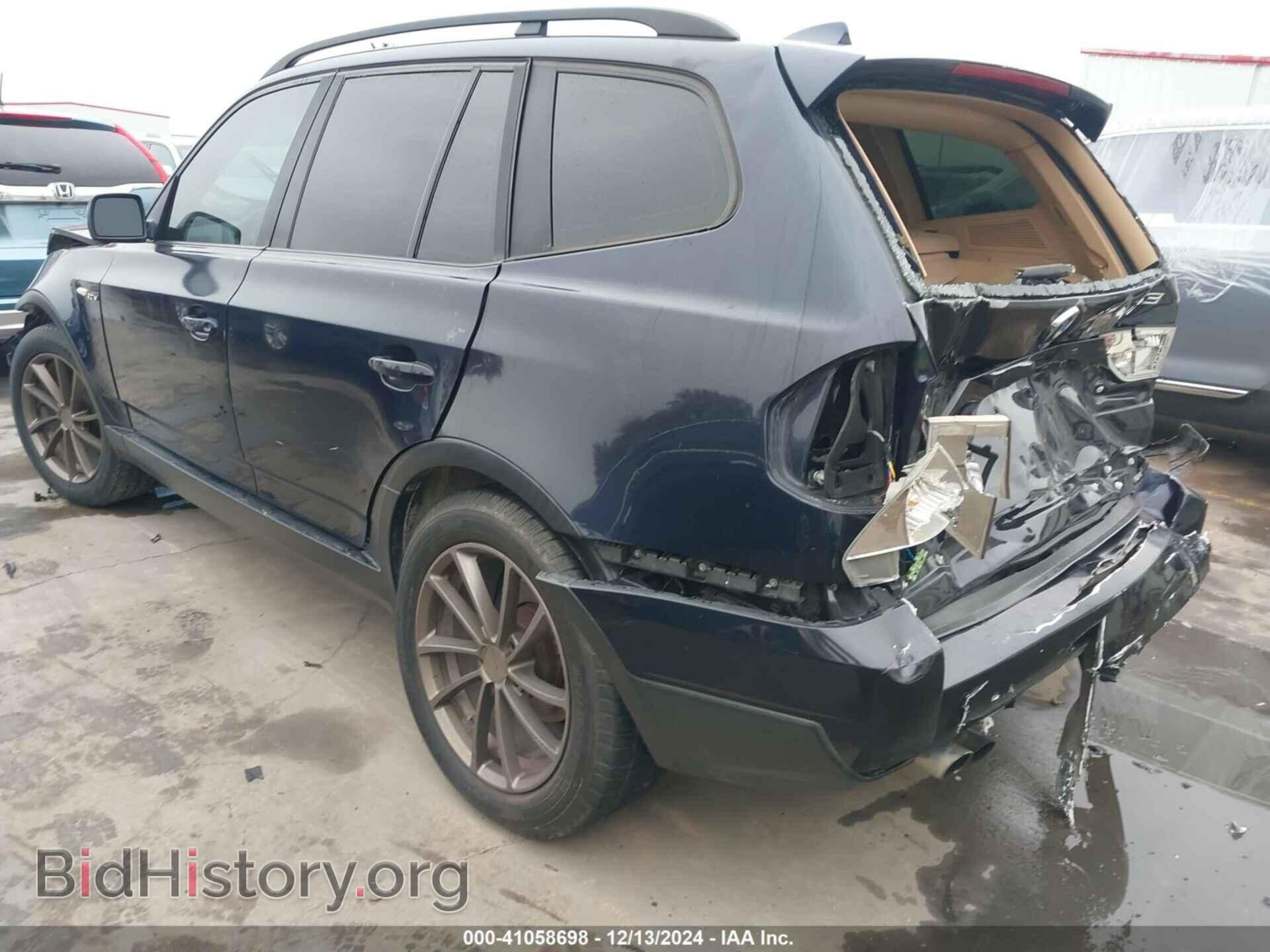 2007 BMW X3 - VIN: WBXPC93477WF27619 - Фото 3