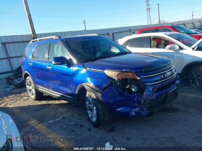 2013 Ford EXPLORER Limited, синий — VIN 1FM5K7F84DGB42544, IAAI