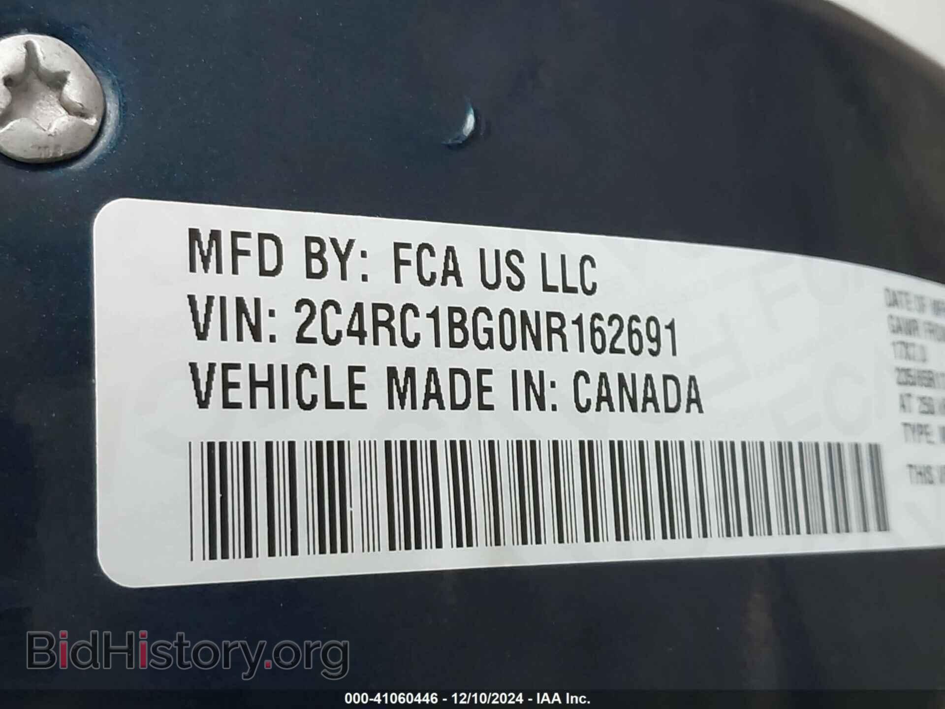 2022 CHRYSLER PACIFICA - VIN: 2C4RC1BG0NR162691 - Фото 9
