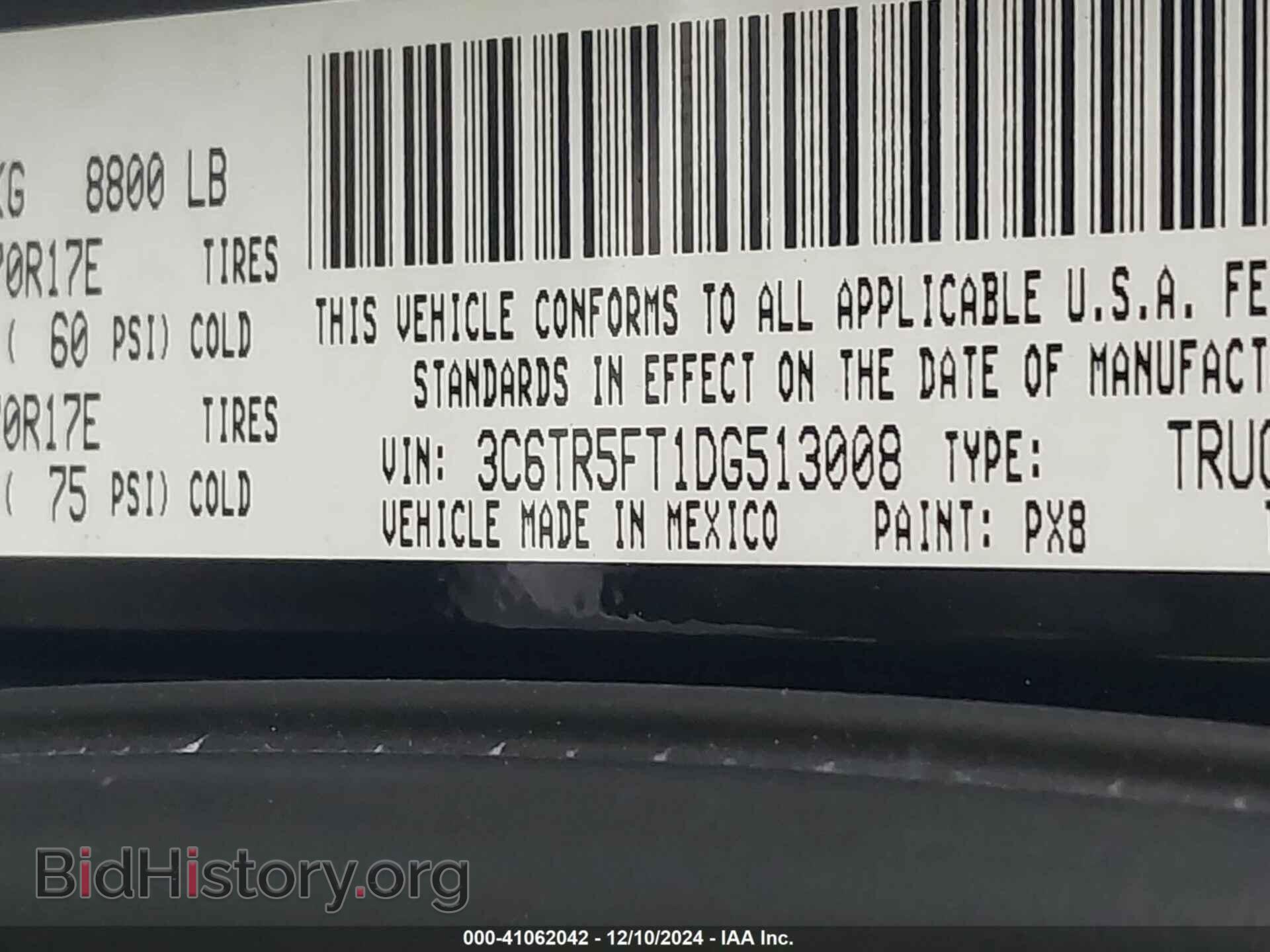 2013 RAM 2500 - VIN: 3C6TR5FT1DG513008 - Фото 9