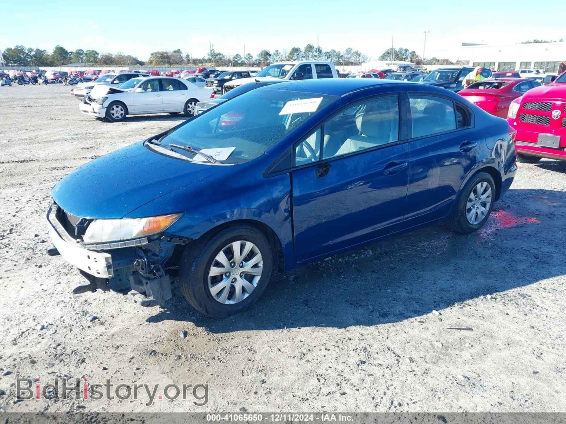 2012 HONDA CIVIC - VIN: 2HGFB2F54CH501042 - Фото 2