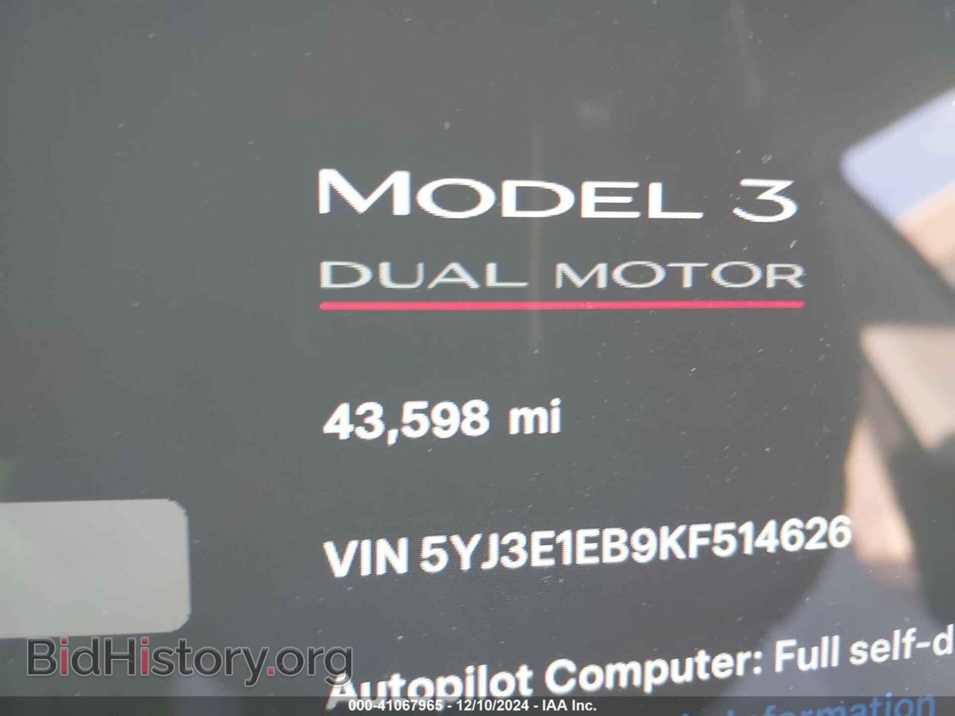 2019 TESLA MODEL 3 - VIN: 5YJ3E1EB9KF514626 - Фото 16
