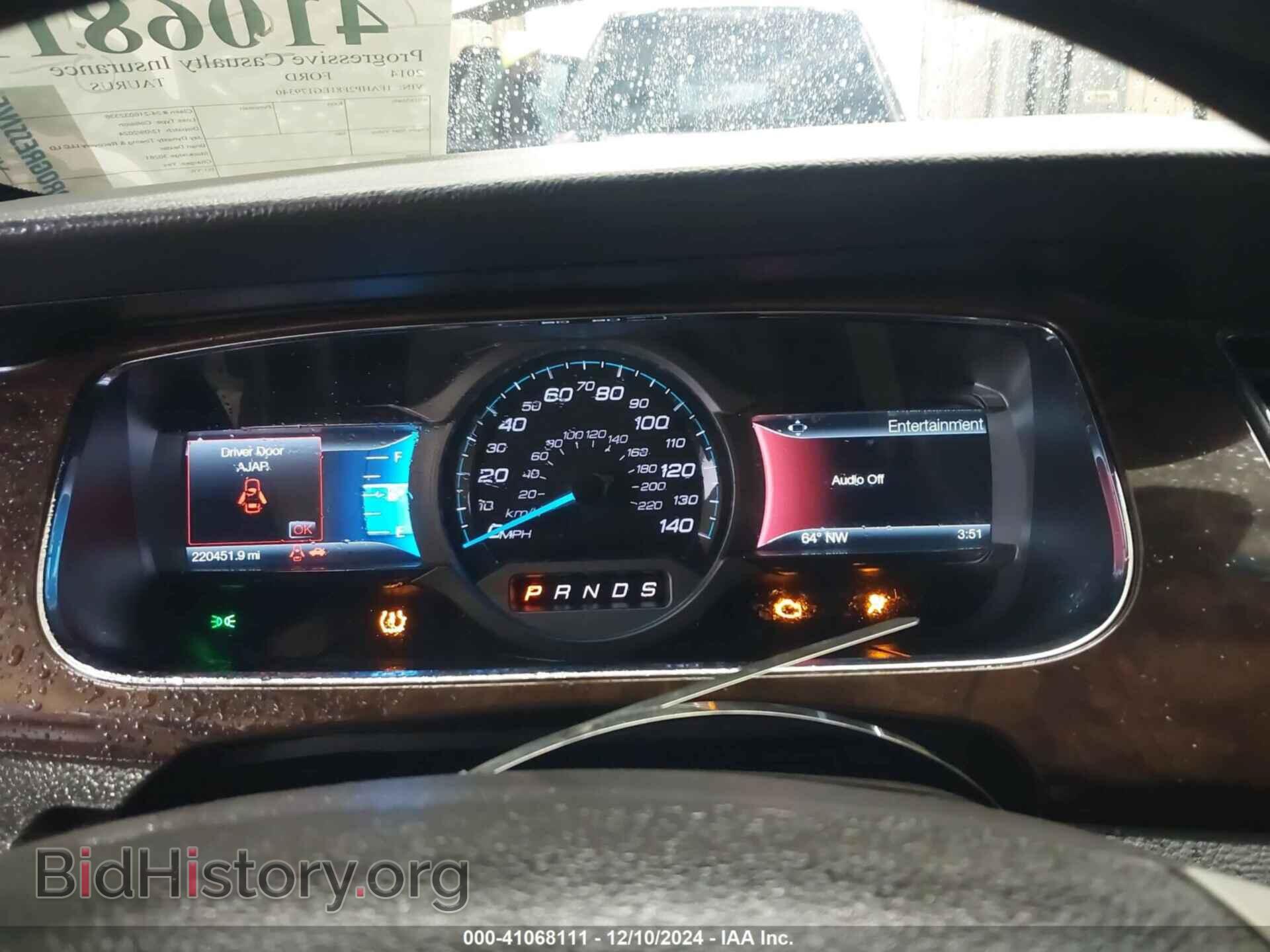 2014 FORD TAURUS - VIN: 1FAHP2F81EG179340 - Фото 7