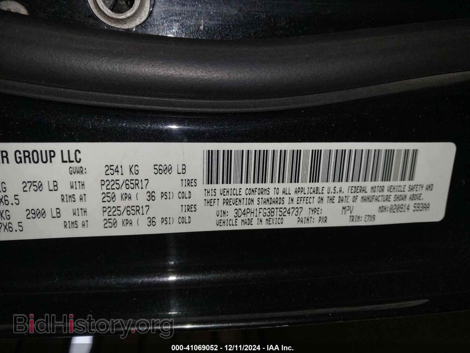 2011 DODGE JOURNEY - VIN: 3D4PH1FG3BT524737 - Фото 9