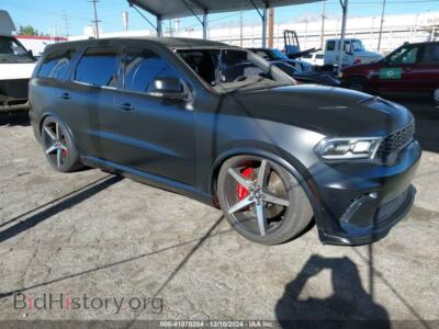 2021 Dodge DURANGO SRT Hellcat AWD, черный — VIN 1C4SDJH99MC818692, IAAI