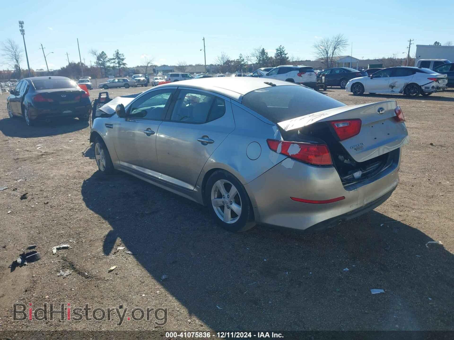 2014 KIA OPTIMA - VIN: KNAGM4A76E5465850 - Фото 3