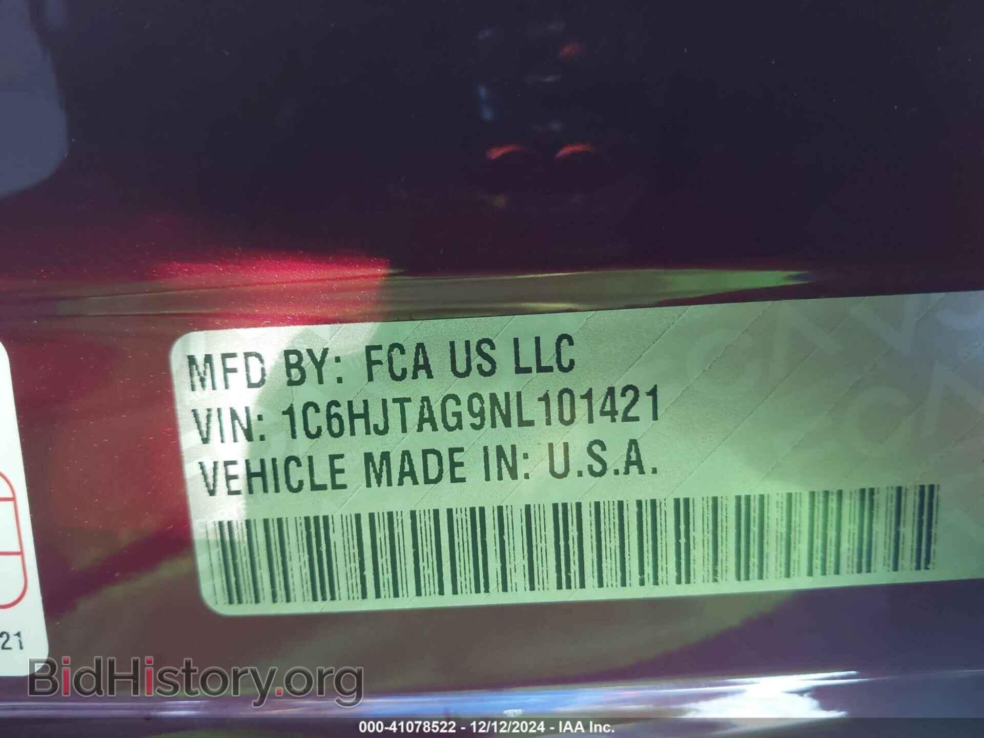 2022 JEEP GLADIATOR - VIN: 1C6HJTAG9NL101421 - Фото 9