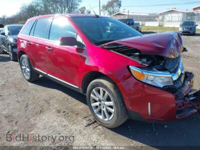 2014 Ford EDGE Limited, бордовый — VIN 2FMDK3KC1EBA53215, IAAI