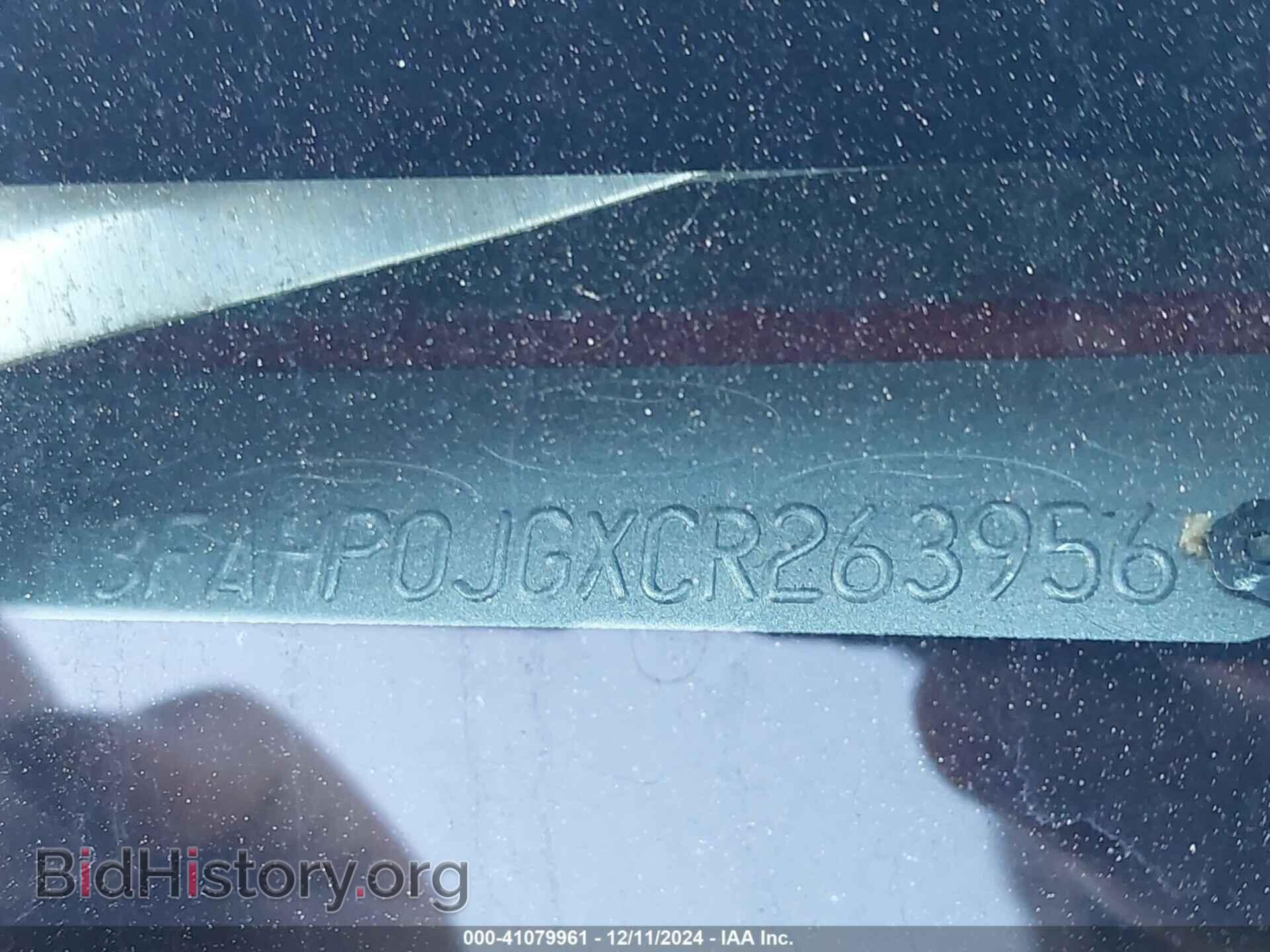 2012 FORD FUSION - VIN: 3FAHP0JGXCR263956 - Фото 9