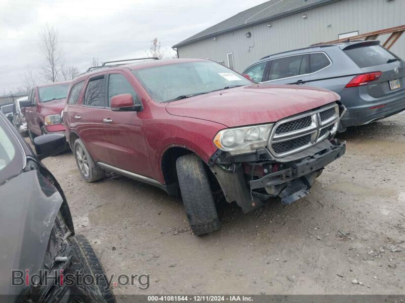2013 Dodge DURANGO Crew (VIN 1C4RDJDG5DC677557) — photo 1 of 16, IAAI, damage: front end