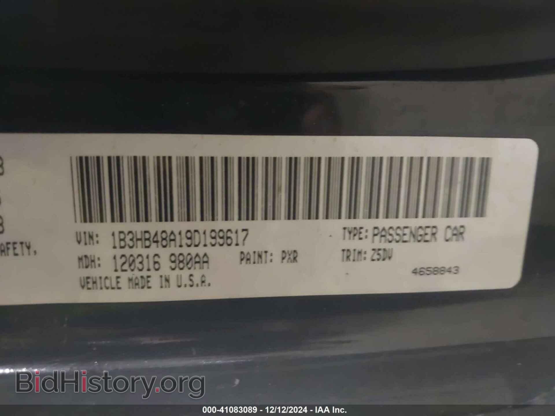 2009 DODGE CALIBER - VIN: 1B3HB48A19D199617 - Photo 9