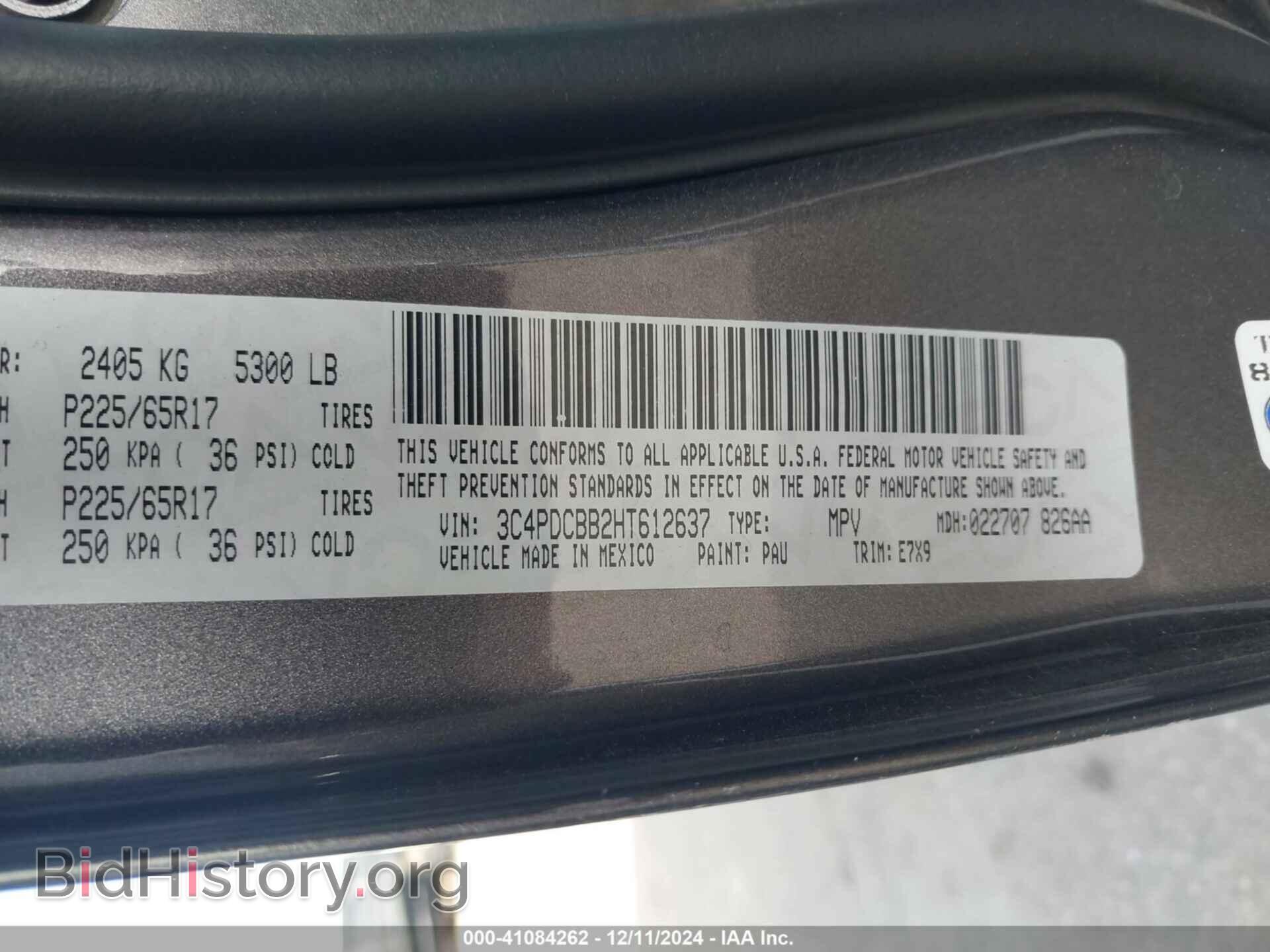 2017 DODGE JOURNEY - VIN: 3C4PDCBB2HT612637 - Photo 9
