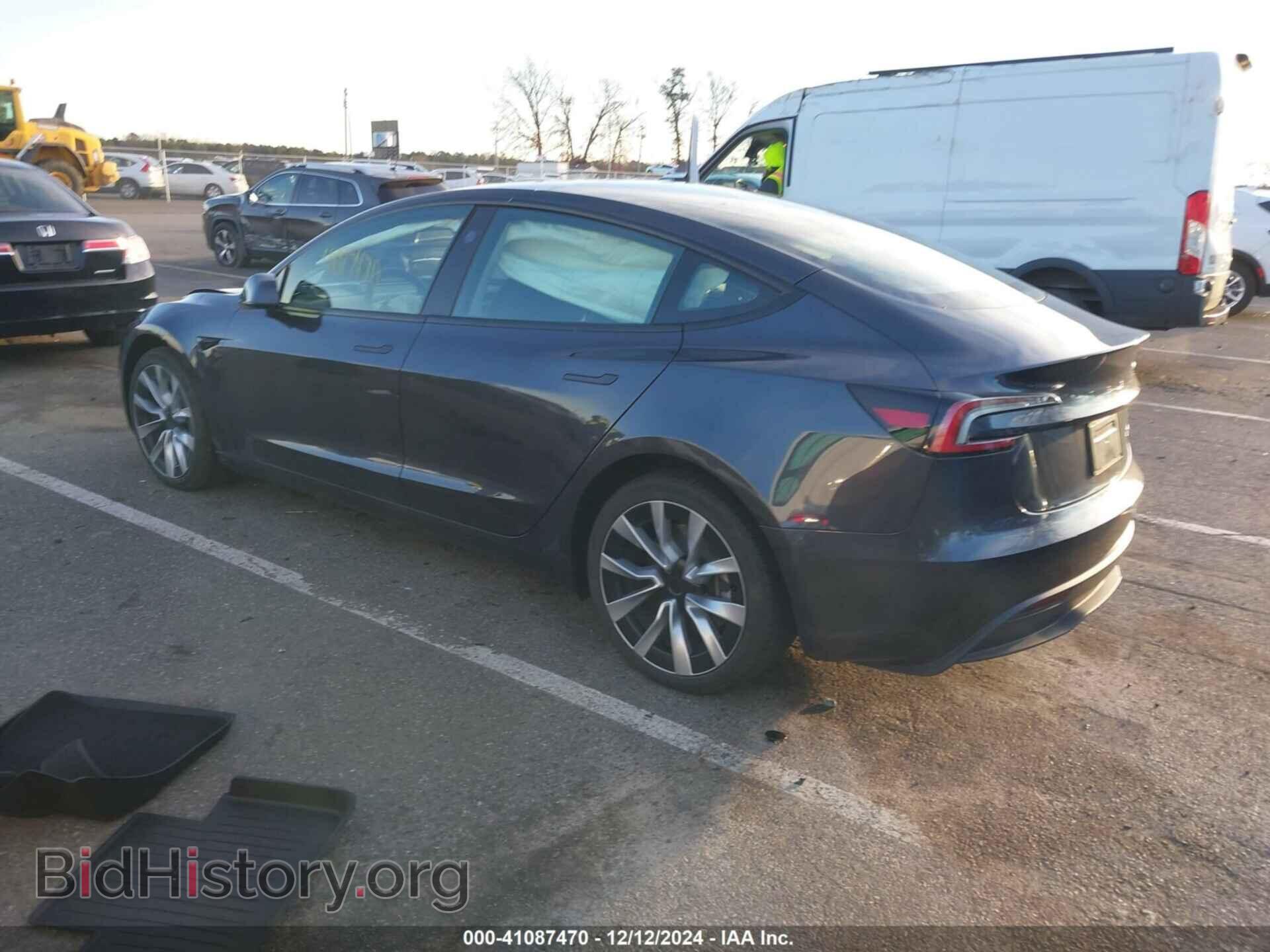 2024 TESLA MODEL 3 - VIN: 5YJ3E1EB8RF788376 - Фото 3