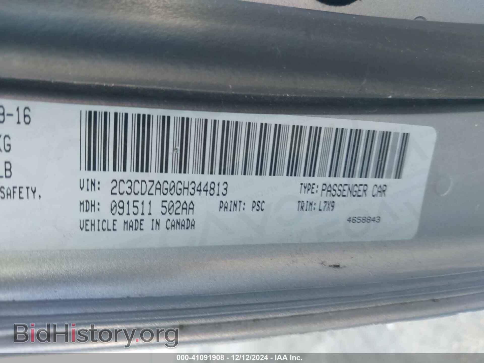 2016 DODGE CHALLENGER - VIN: 2C3CDZAG0GH344813 - Photo 9