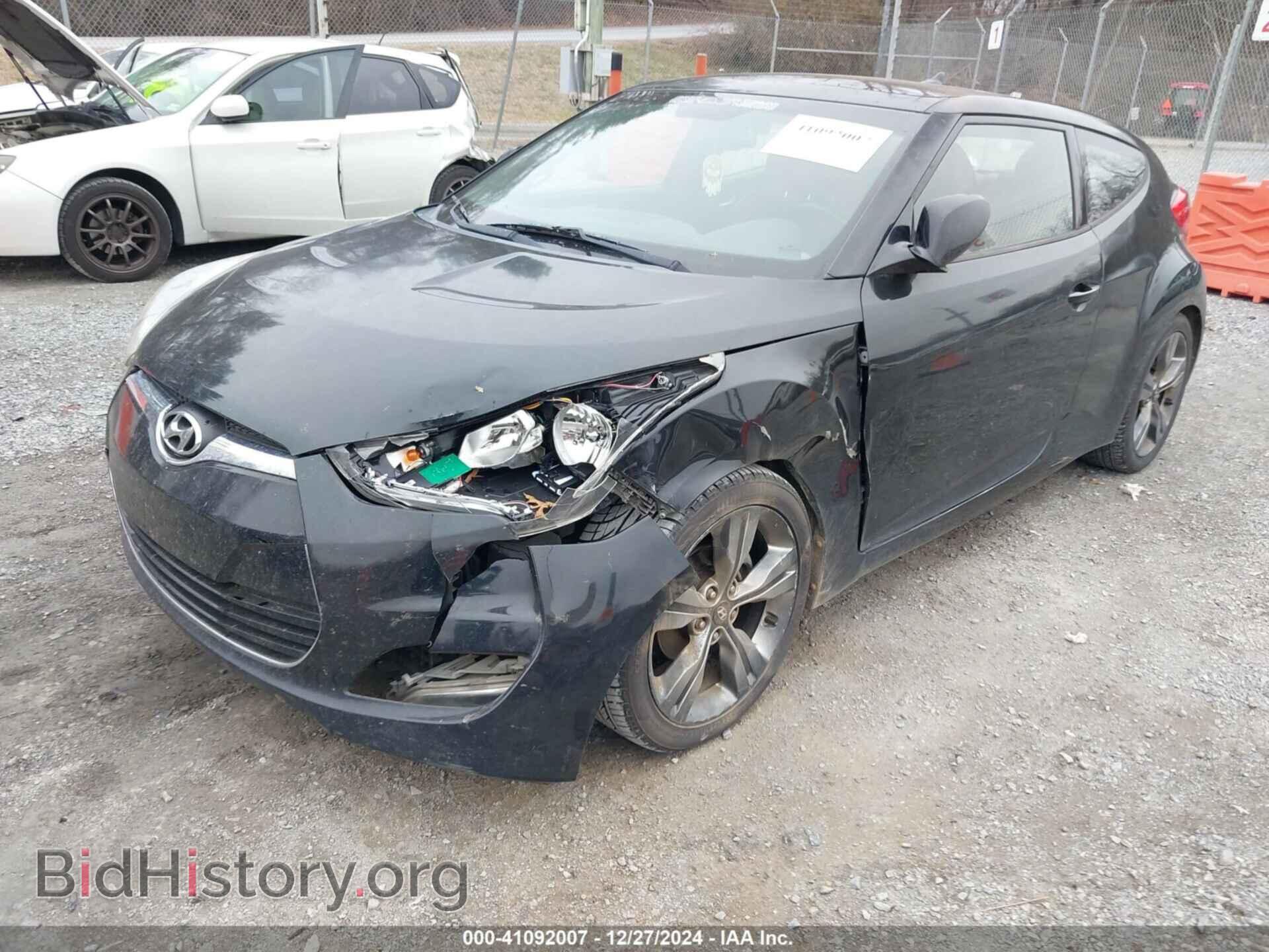 2012 HYUNDAI VELOSTER - VIN: KMHTC6AD2CU077793 - Фото 2