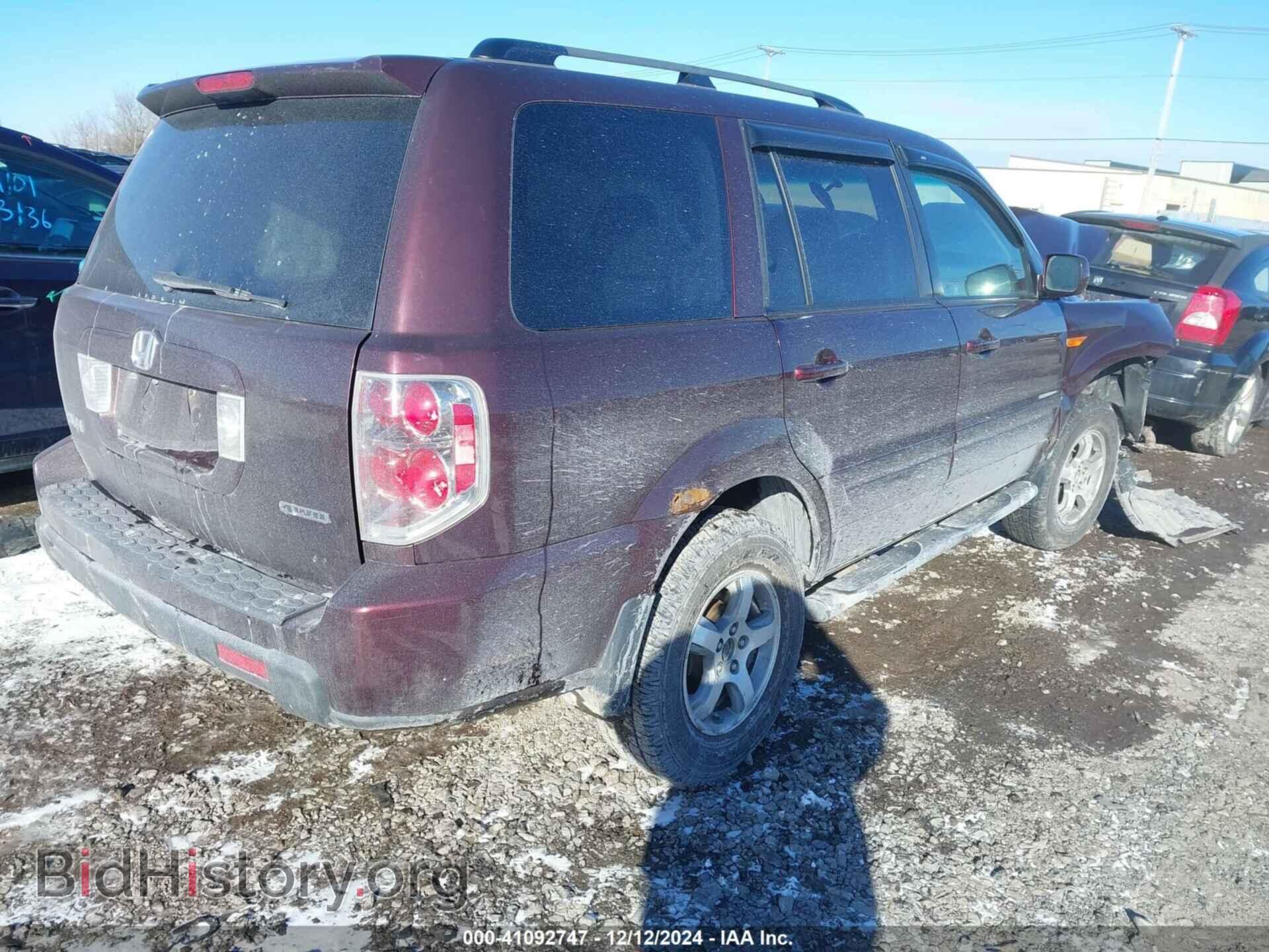 2007 HONDA PILOT - VIN: 2HKYF18437H503792 - Фото 4