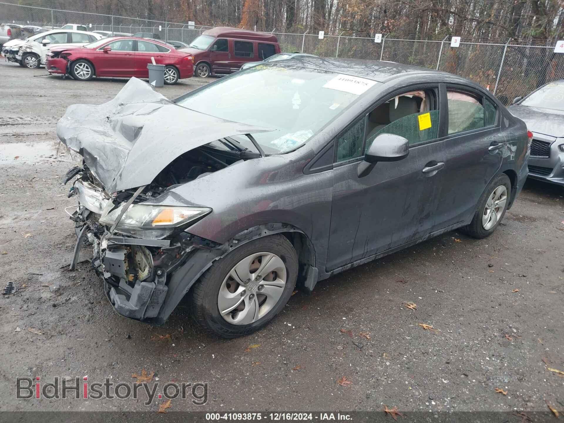 2013 HONDA CIVIC - VIN: 2HGFB2F50DH554435 - Фото 2