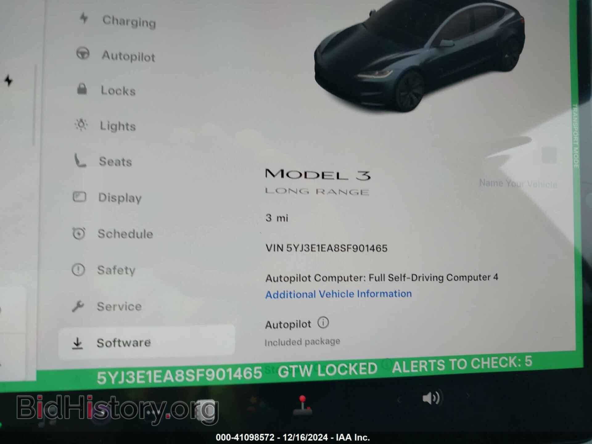 2025 TESLA MODEL 3 - VIN: 5YJ3E1EA8SF901465 - Фото 7
