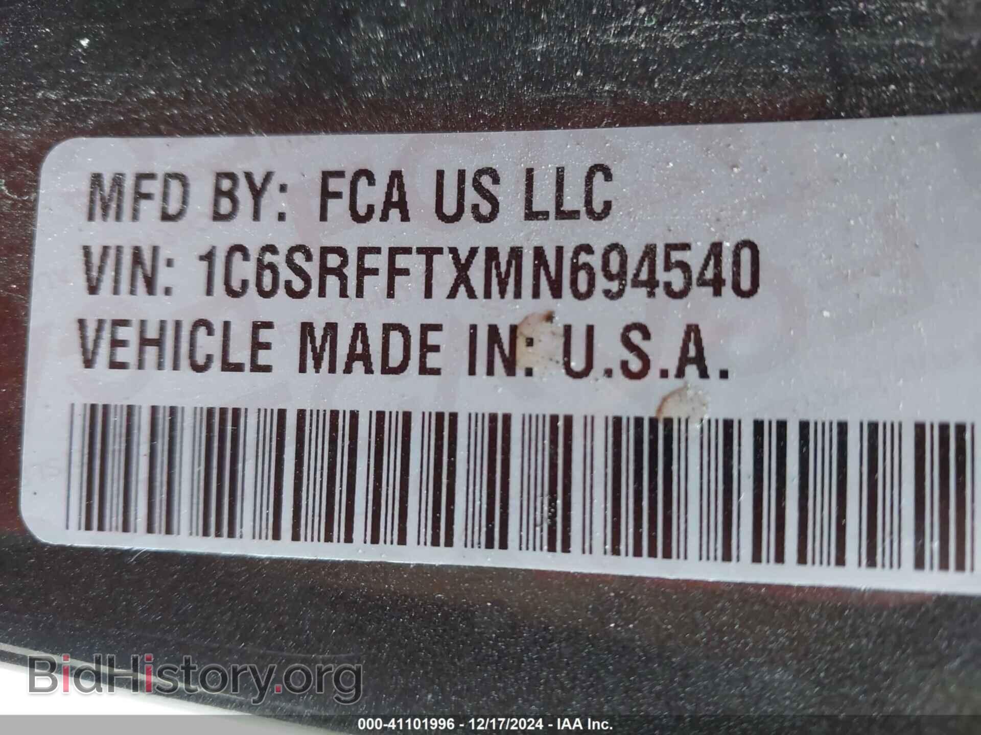 2021 RAM 1500 - VIN: 1C6SRFFTXMN694540 - Фото 9