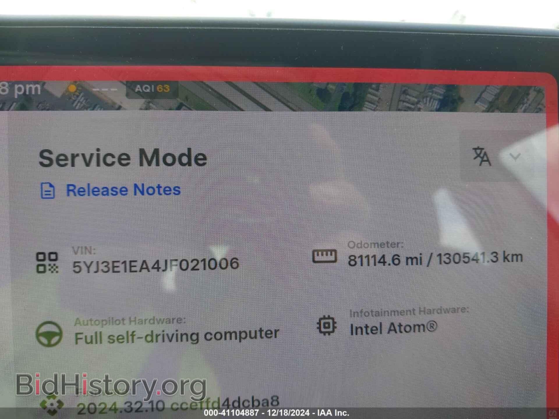 2018 TESLA MODEL 3 - VIN: 5YJ3E1EA4JF021006 - Фото 7