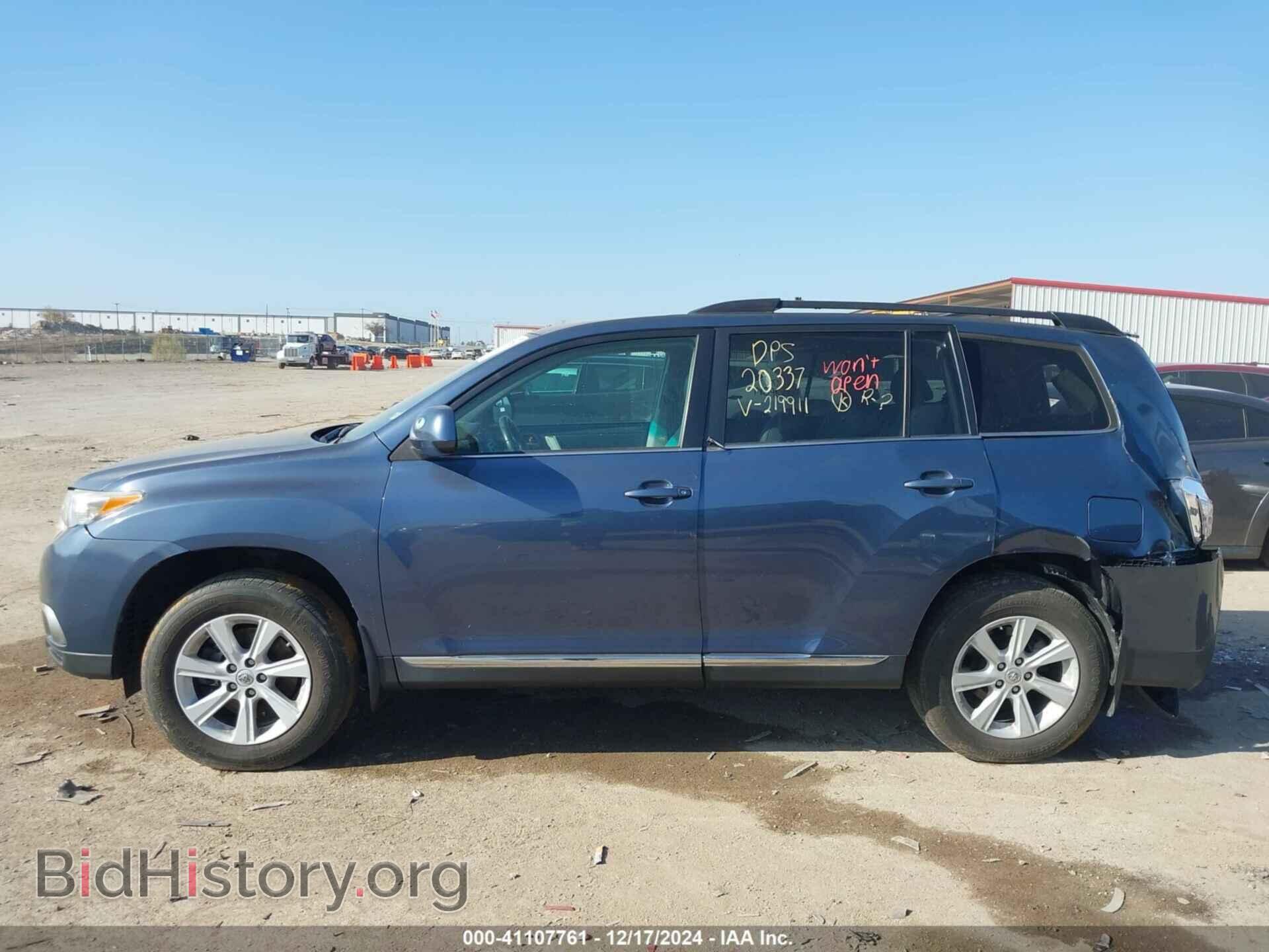 2013 TOYOTA HIGHLANDER - VIN: 5TDBK3EH8DS219911 - Фото 14