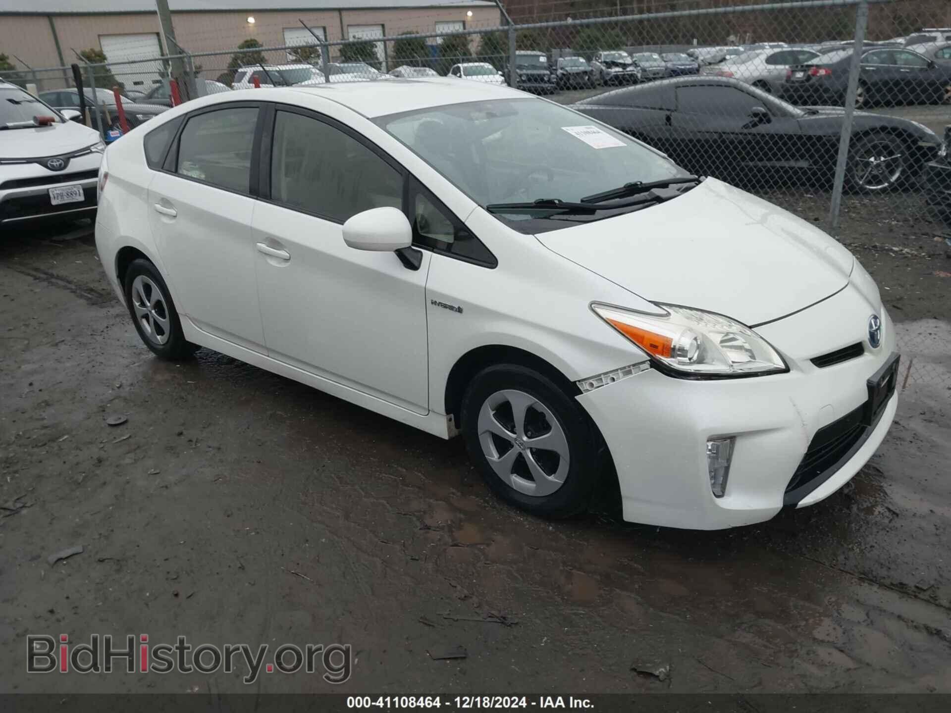 Photo JTDKN3DU5E0393252 - TOYOTA PRIUS 2014