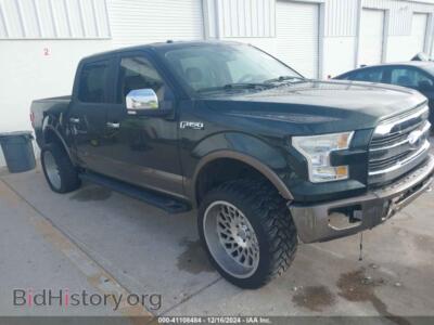 2015 Ford F-150 Lariat, green — VIN 1FTEW1EF3FKD74820, IAAI