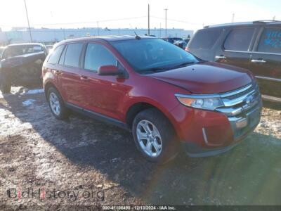 2014 Ford EDGE SEL, красный — VIN 2FMDK4JC9EBB41811, IAAI