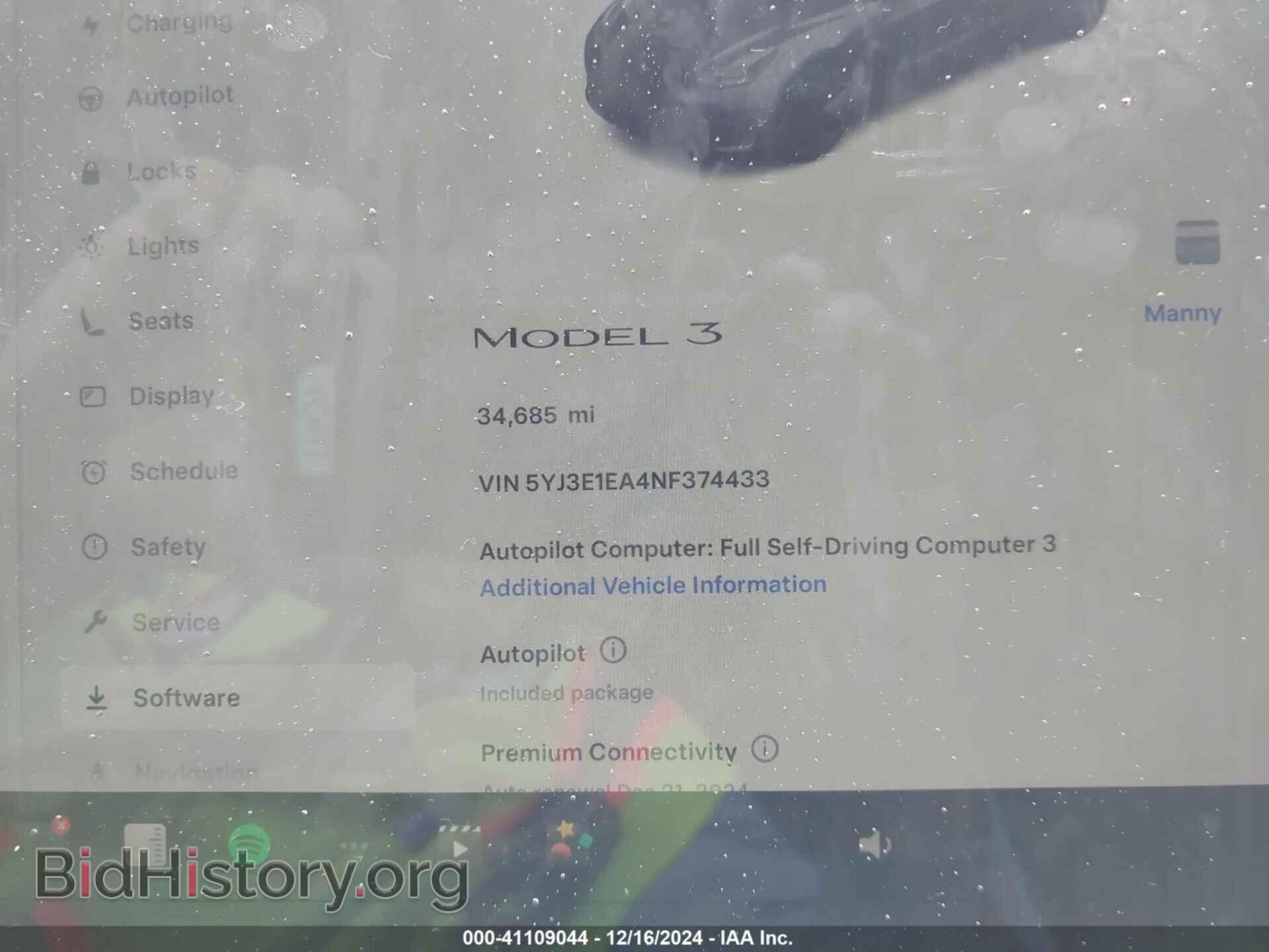 2022 TESLA MODEL 3 - VIN: 5YJ3E1EA4NF374433 - Фото 7