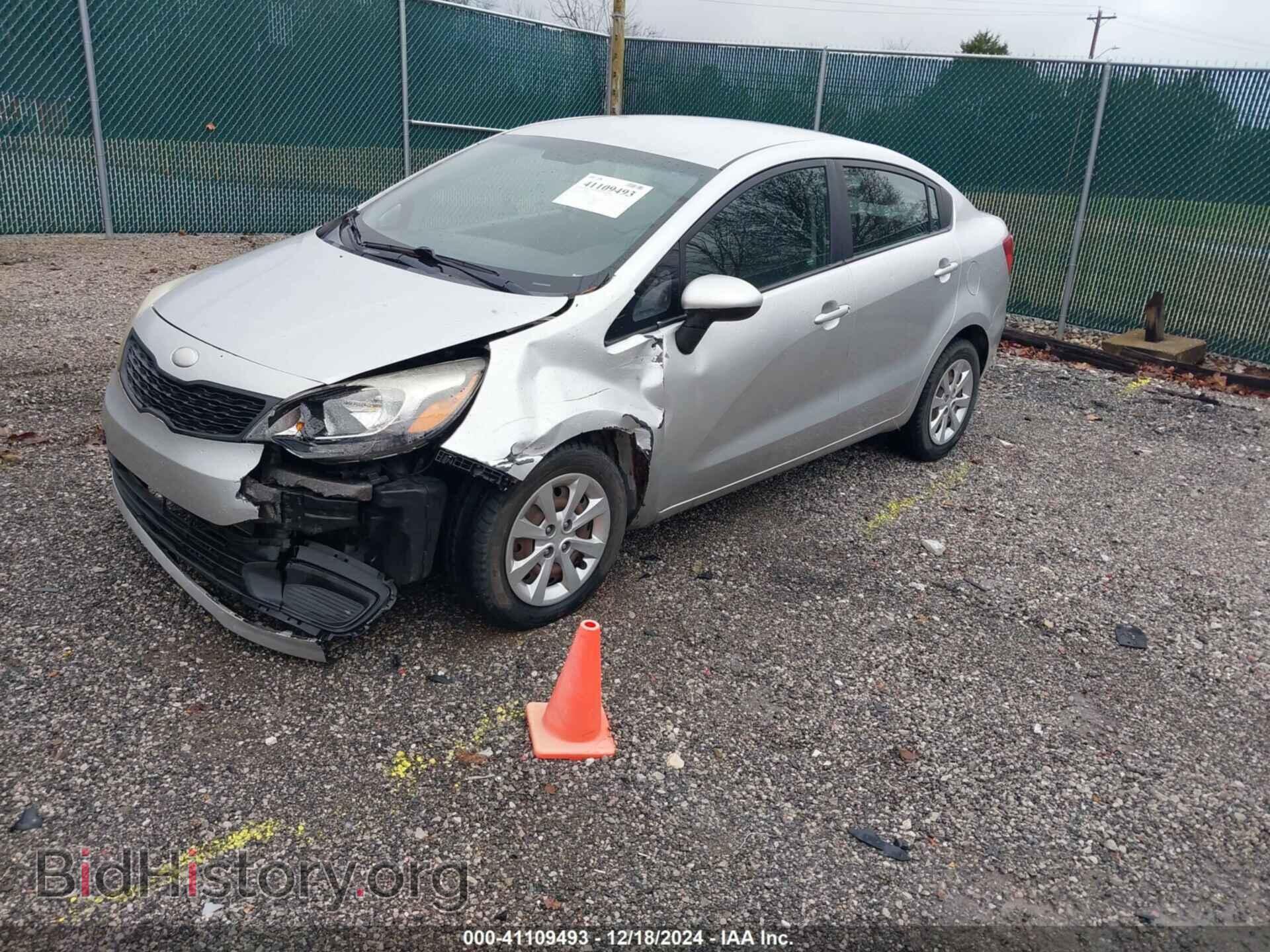 2013 KIA RIO - VIN: KNADM4A3XD6164474 - Фото 2