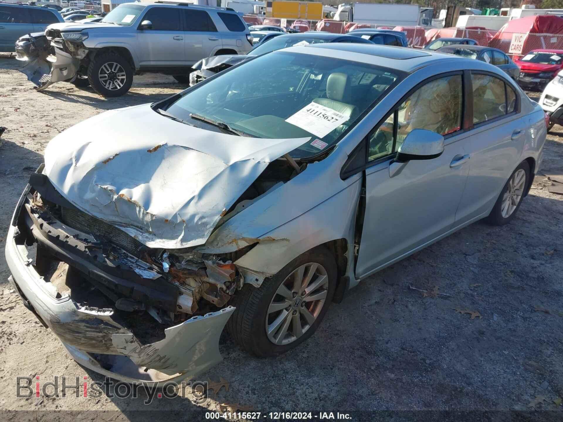 2012 HONDA CIVIC SDN - VIN: 2HGFB2F91CH507657 - Фото 2