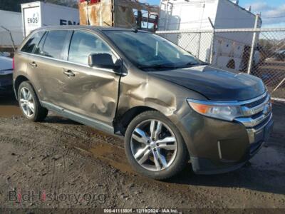 2011 Ford EDGE Limited, brown — VIN 2FMDK4KC8BBA82695, IAAI