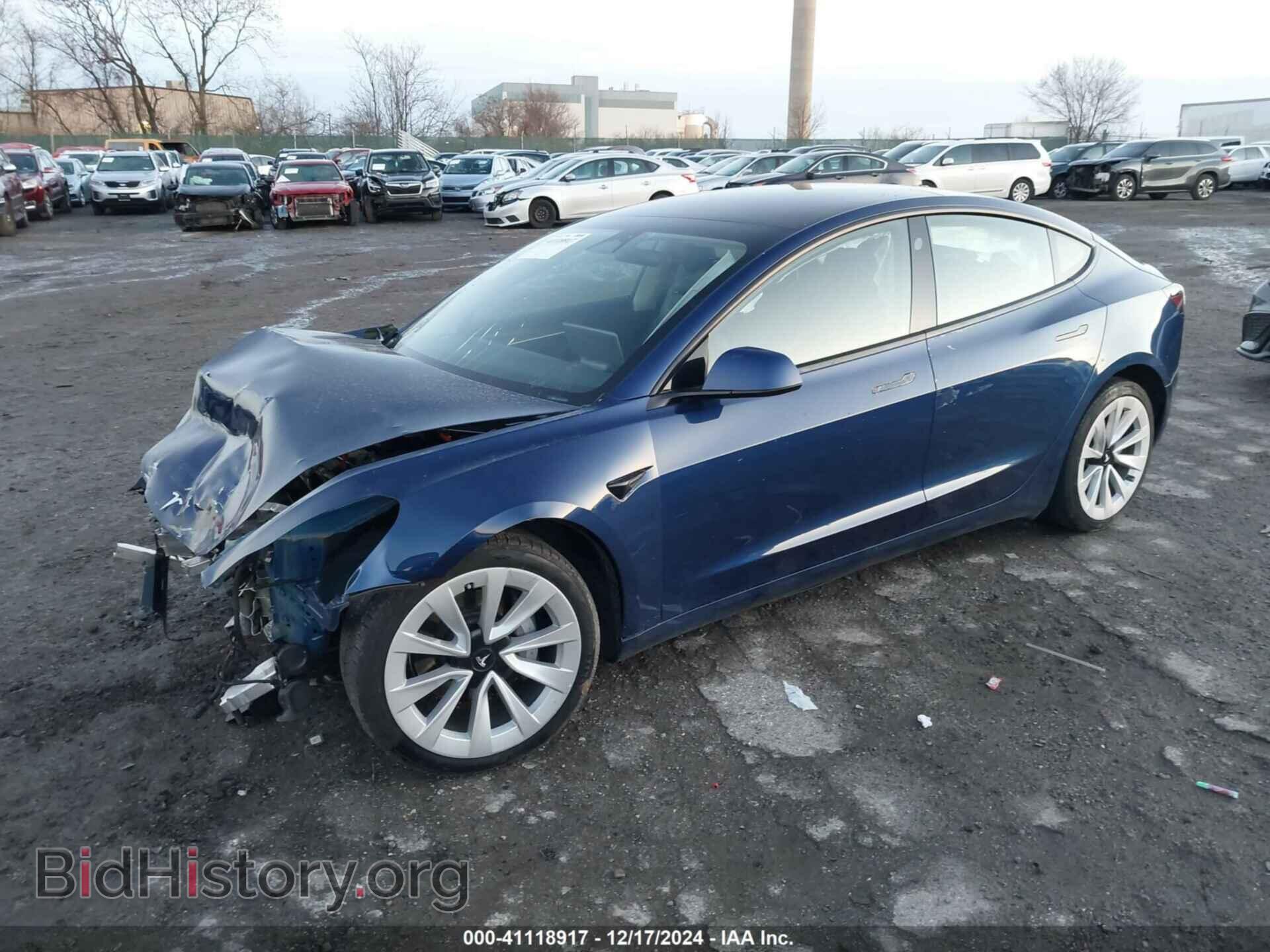 2022 TESLA MODEL 3 - VIN: 5YJ3E1EA3NF189631 - Фото 2