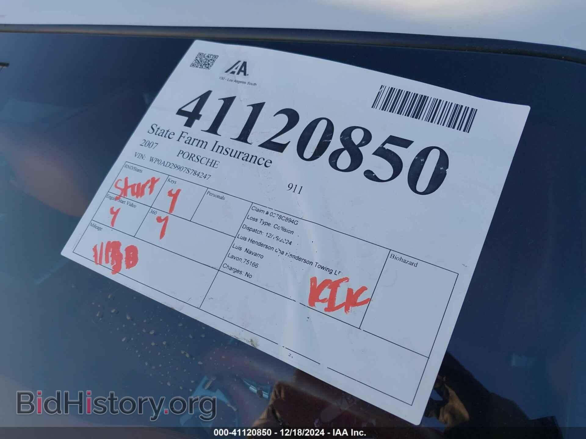 2007 PORSCHE 911 - VIN: WP0AD29907S784247 - Фото 17