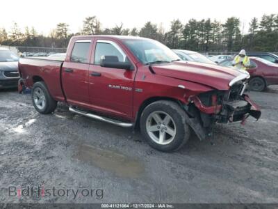 2012 RAM 1500 ST, красный — VIN 1C6RD7FT8CS221108, IAAI
