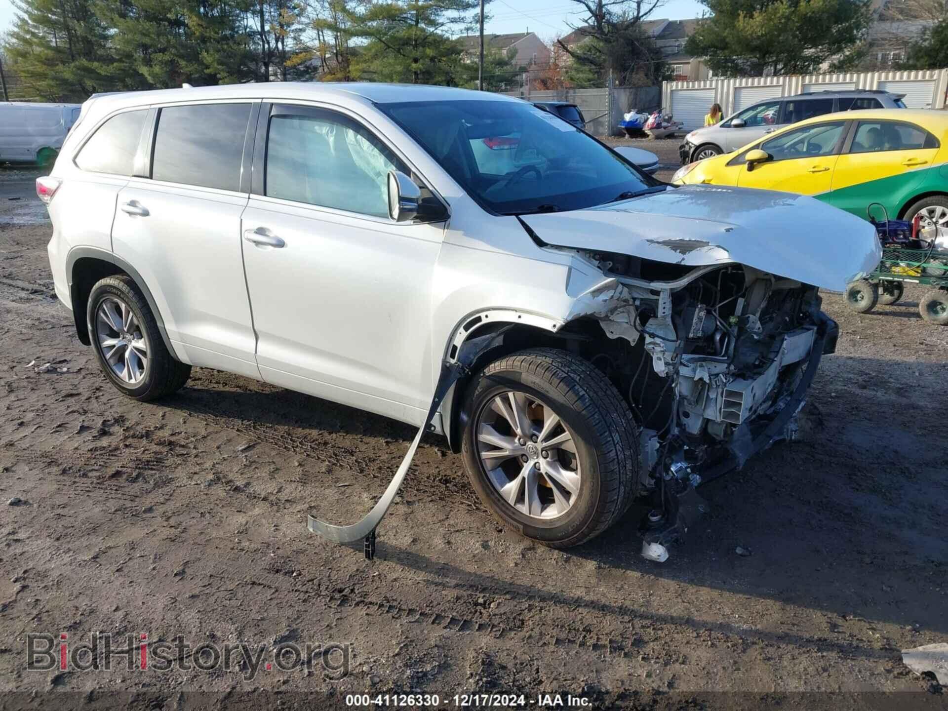 Photo 5TDBKRFHXES059727 - TOYOTA HIGHLANDER 2014