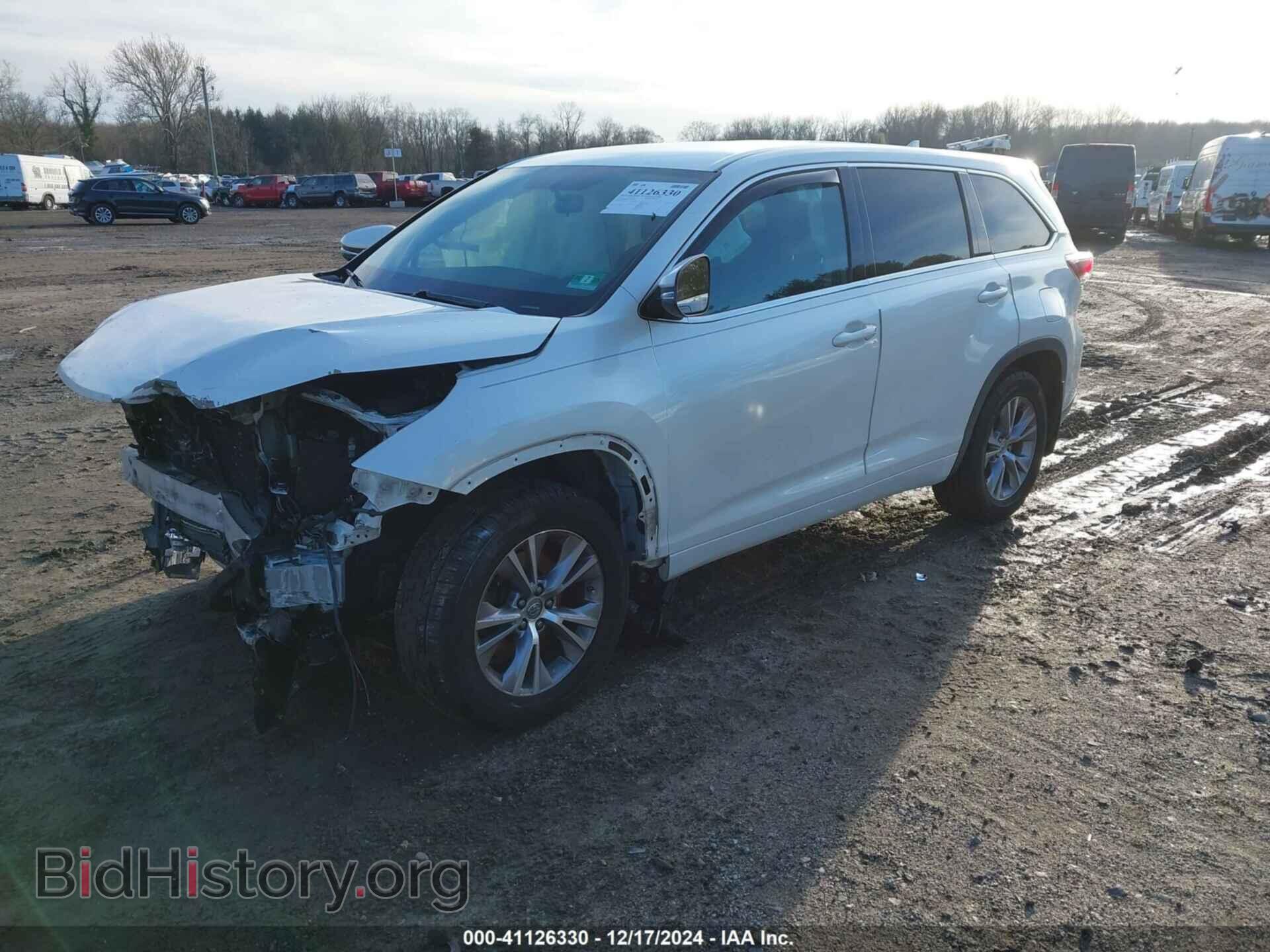 2014 TOYOTA HIGHLANDER - VIN: 5TDBKRFHXES059727 - Photo 2